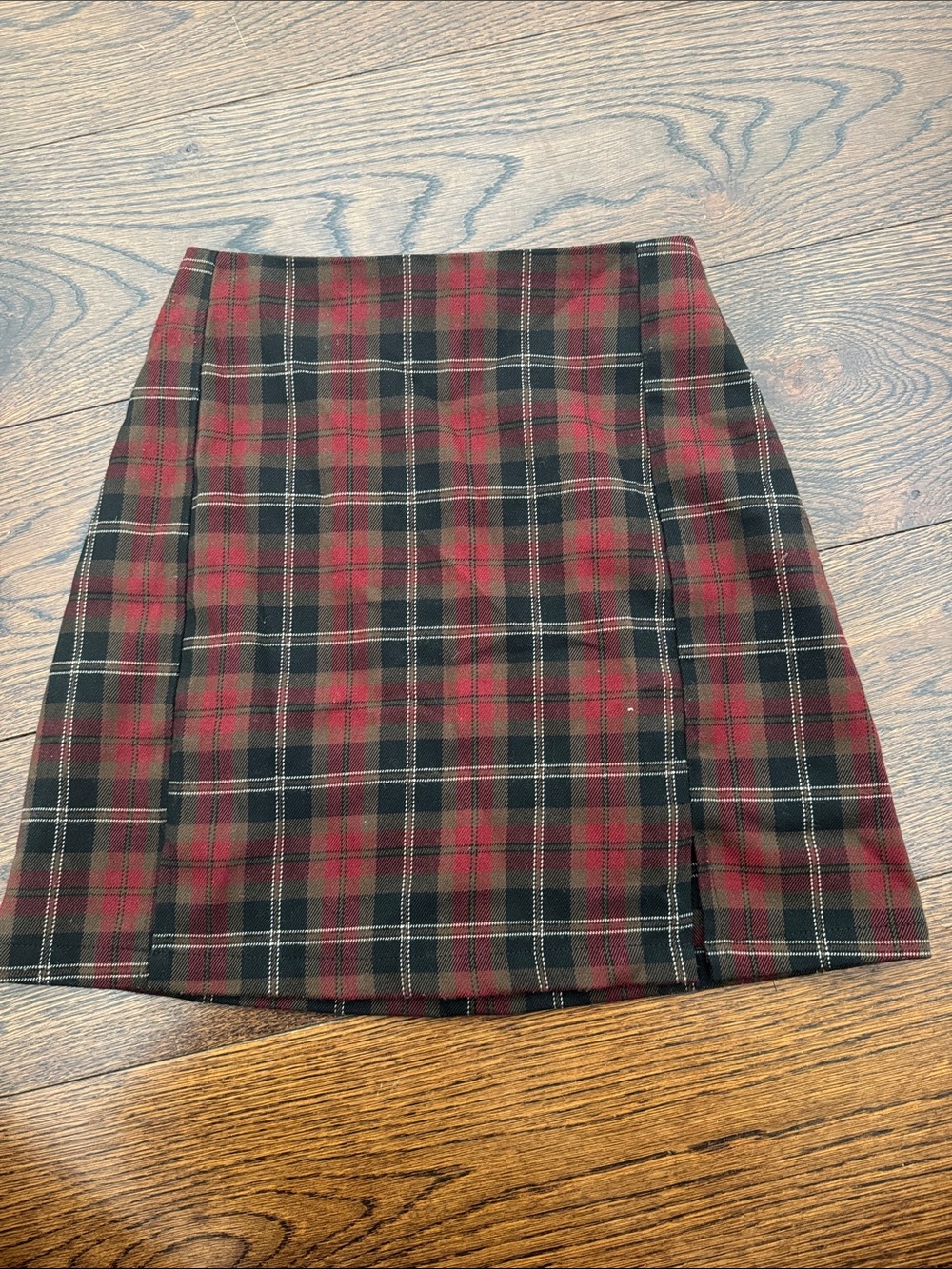 John Galt Plaid Mini Skirt - Red & Black